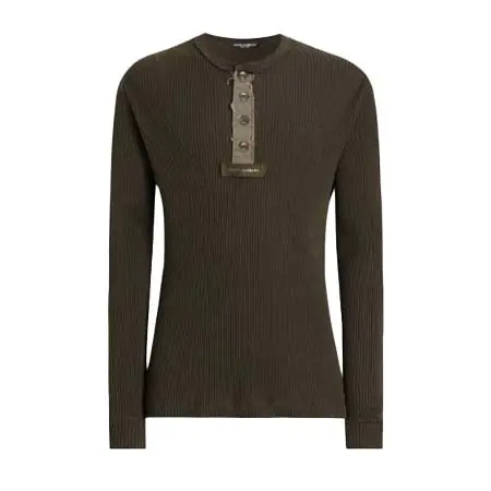 ドルチェ&ガッバーナ(DOLCE&GABBANA) アパレル(洋服) リブ コットン セラフィーノ Tシャツ G8TF3THU7WRN0269