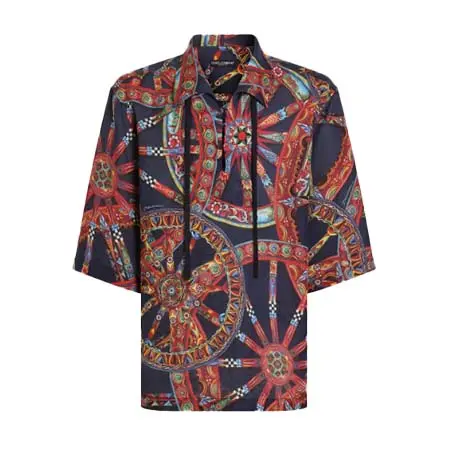 ドルチェ&ガッバーナ(DOLCE&GABBANA) アパレル(洋服) カレット プリント リネン ハワイ シャツ G5OS3TFS4H2HB6DU