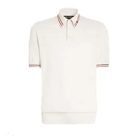 ドルチェ&ガッバーナ(DOLCE&GABBANA) アパレル(洋服) DG インターシャ スムース シルク ポロシャツ GXZ02TJBSPNW0001