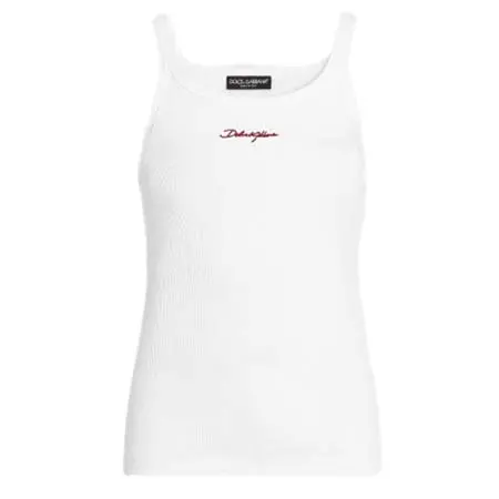 ドルチェ&ガッバーナ(DOLCE&GABBANA) アパレル(洋服) DG エンブロイダリー コットン タンクトップ G8PA8ZG7QNQW0800