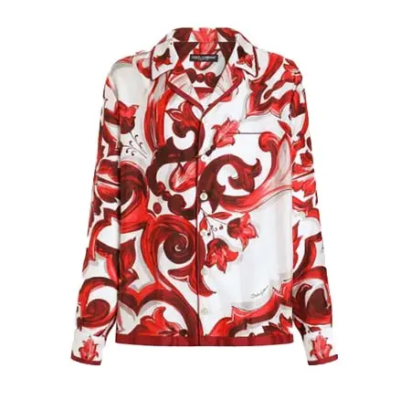 ドルチェ&ガッバーナ(DOLCE&GABBANA) アパレル(洋服) マヨリカプリント ツイル バニティ シャツ G5IF1THI13FIY3TN