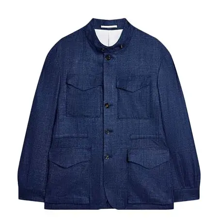 ダンヒル(dunhill) アパレル(洋服) ウールシルクカシミア グレンチェック キャベンディッシュ シングルブレスト ブレザー DU26FB49JFX410