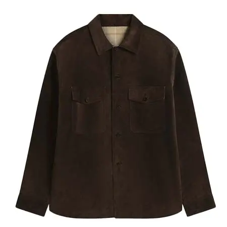 ダンヒル(dunhill) アパレル(洋服) カシミア ボンディング スエード オーバーシャ??ツ DU25FJ0022D201