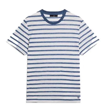 ダンヒル(dunhill) アパレル(洋服) リネン コットン ストライプ Tシャツ DU26RL4767X401