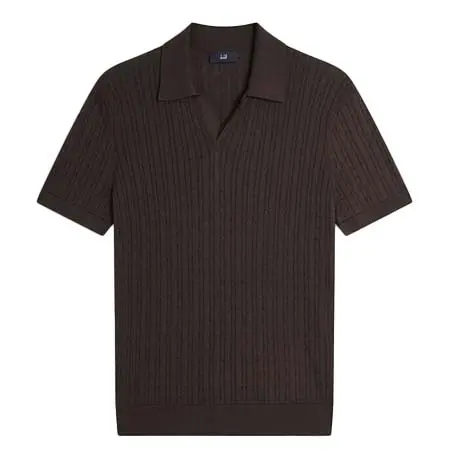 ダンヒル(dunhill) アパレル(洋服) コットン シルク マイクロケーブル ショートスリーブ ポロ DU26RK3879G287