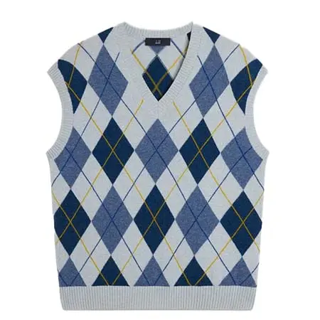 ダンヒル(dunhill) アパレル(洋服) カシミア アーガイル インターシャ ベスト DU26RK3069E452