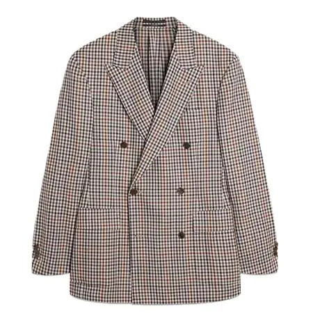 ダンヒル(dunhill) アパレル(洋服) ウール ガンクラブチェック ブルドン ダブルブレスト スポーツコート DU26RB54JWW201