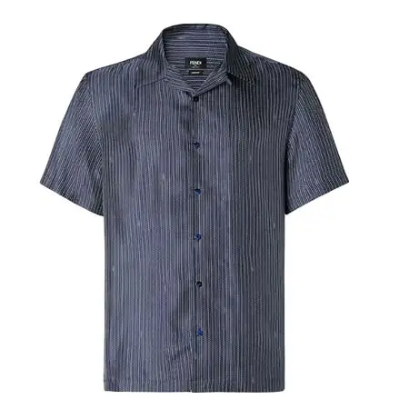 フェンディ(FENDI) アパレル(洋服) ブルー シルク シャツ FS1324B15UF0QA2