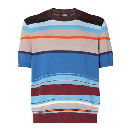 フェンディ(FENDI) アパレル(洋服) マルチカラーストライプ コットン セーター FZY443AWZ6F0ZA0
