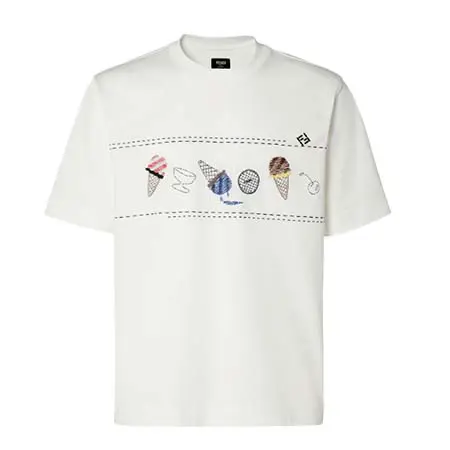 フェンディ(FENDI) アパレル(洋服) コットン Tシャツ FY0936B05NF0H0G