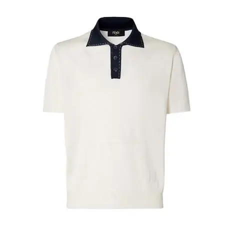 フェンディ(FENDI) アパレル(洋服) ホワイトビスコース ポロシャツ FZC162B04VF1WOI