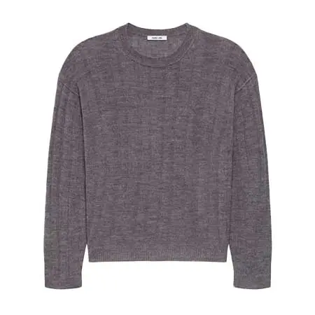 HELMUT LANG(ヘルムートラング) シアーリブクルーネック Q04HM701