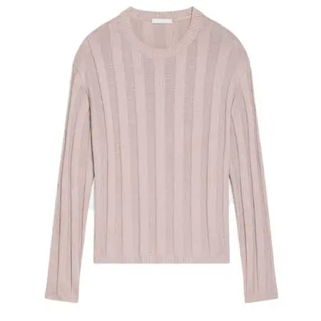 HELMUT LANG(ヘルムートラング) 幅広リブ編みクルーネック Q01HM705