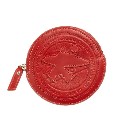 STUSSY (ステューシー) SURF DOT LEATHER POUCH