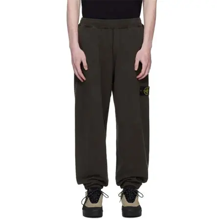 ストーンアイランド(Stone Island) Gray 6200004 Brushed Organic Cotton Fleece Sweatpants
