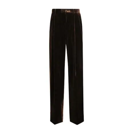 ドルチェ＆ガッバーナ(DOLCE & GABBANA) スムース ベルベット パンツ