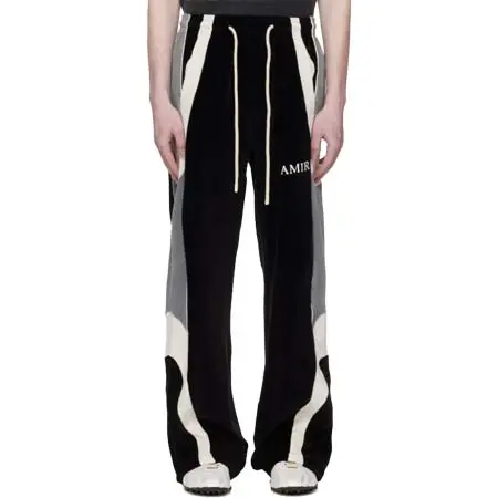 アミリ(AMIRI) Black Oversized Panel Track Pants