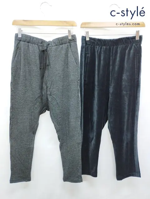 bajra バジュラ パンツ 0 ブラック グレー系 日本製 レディース 計2点