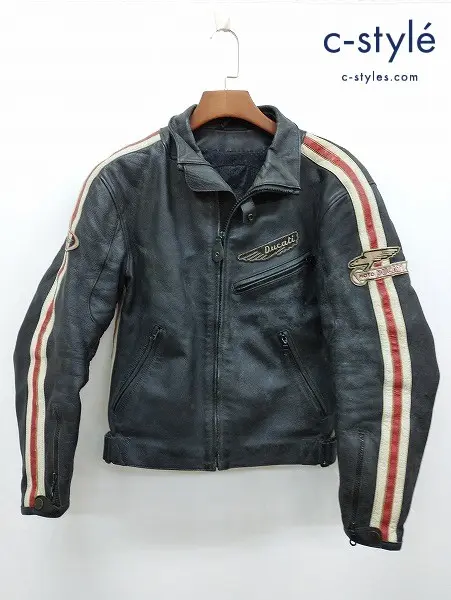 DAINESE ダイネーゼ レザージャケット 48 ブラック MOTOCROSS RACING LEATHER JACKET