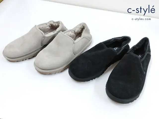 UGG アグ スリッポン 27cm グレー ブラック ムートン ケントン 3010 Kenton