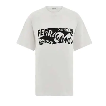 サルヴァトーレフェラガモ(Salvatore Ferragamo) アパレル(洋服) コットン Tシャツ 145342 791025