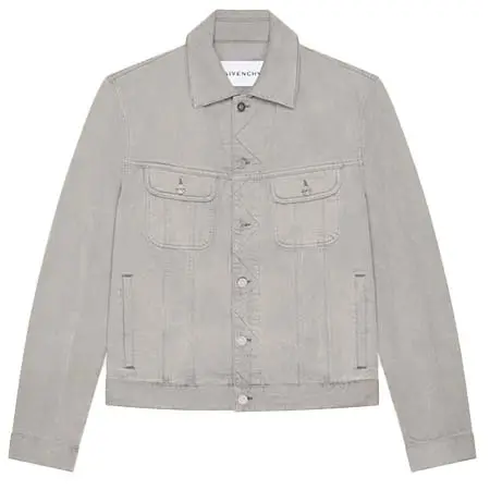 ジバンシィ(GIVENCHY) アパレル(洋服) グレー デニム クリースエフェクト ジャケット BM01EL518F-057