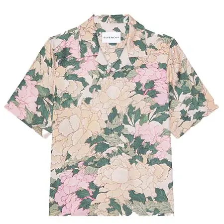 ジバンシィ(GIVENCHY) アパレル(洋服) パステルフラワープリント シルク シャツ BM616J1YMH-269