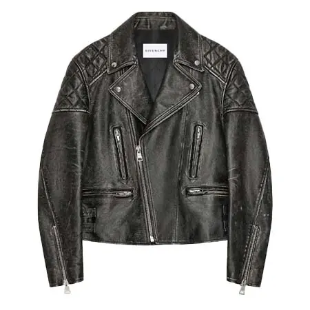 ジバンシィ(GIVENCHY) アパレル(洋服) レザー サンフラワープリント ジップ バイカーブルゾン BM01GG6Y4D-011
