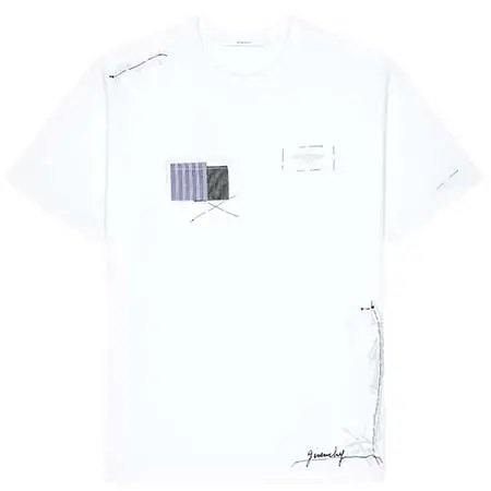 ジバンシィ(GIVENCHY) アパレル(洋服) コットン トロンプルイユ アトリエプリント Tシャツ BM71NK3YUH-100