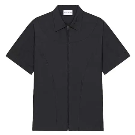 ジバンシィ(GIVENCHY) アパレル(洋服) クチュールシーム ミックスマテリアル カットアウト シャツ BM61AB1YMJ-001