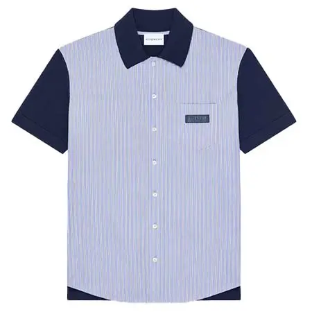 ジバンシィ(GIVENCHY) アパレル(洋服) コットン Givenchy PARISグログラン ストライプシャツ BM619L4YQQ-410
