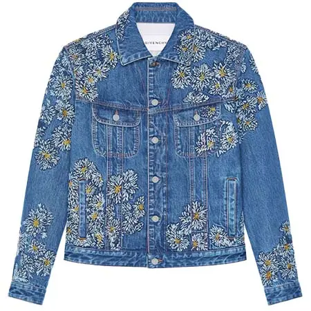 ジバンシィ(GIVENCHY) アパレル(洋服) ブルー デニム ポンポンエンブロイダリー ジャケット BM01EL5YDR-420