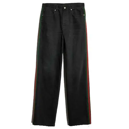 グッチ(GUCCI) アパレル(洋服) ウェブインサート付き コットンデニム パンツ A002IA XDDIC 1000