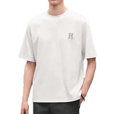 エルメス(HERMES) アパレル(洋服) Tシャツ ミニレザーパッチ 《アッシュヴァル》 H667805HA90SM