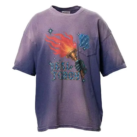 カミヤ(KAMIYA) “REAL TORCH” Distressed Pocket T-shirt G16TS090