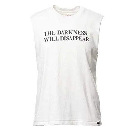 カミヤ(KAMIYA) Typography Print Sleeveless T-shirt G16TS094