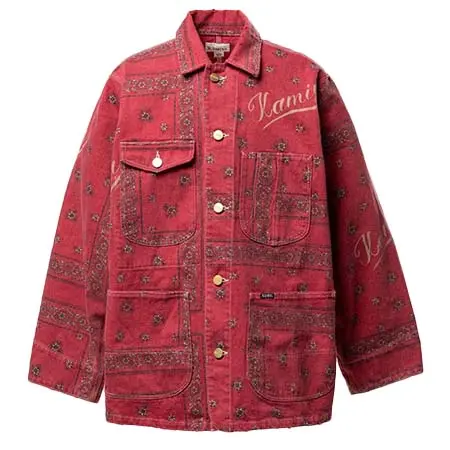カミヤ(KAMIYA) Bandana Print Chore Jacket G16BL030