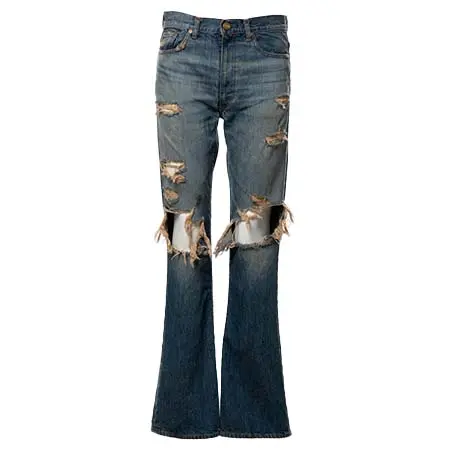 カミヤ(KAMIYA) Distressed Bootcut Slim Denim Pants G16PT040