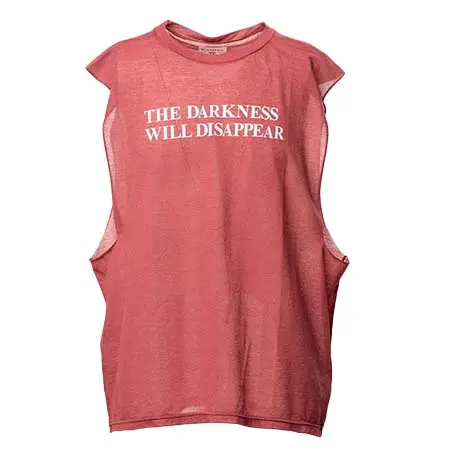 カミヤ(KAMIYA) Typography Print Sheer Jersey Sleeveless T-shirt G16TS082