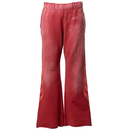 カミヤ(KAMIYA) “CRAYON FLAME” Distressed Bootcut Sweat Pants G16PT069