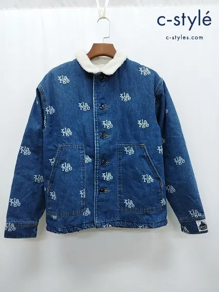 XLARGE エクストララージ デニムジャケット M インディゴ ボア 01194503