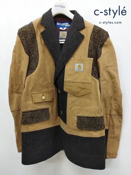JUNYA WATANABE COMMEdesGARCONS MAN×Carhartt カスタマイズジャケット L 茶系 WF-J001