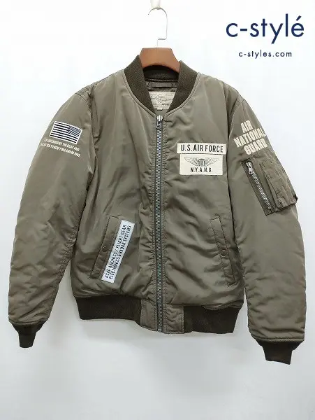 AVIREX アヴィレックス フライトジャケット XL カーキ MA-1 6142185
