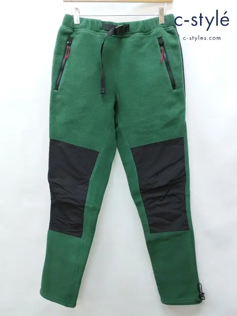 TOPO DESIGNS トポデザイン フリースパンツ S グリーン系 ナイロン