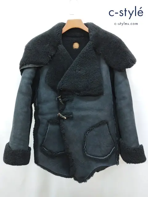 TENDERLOIN テンダーロイン ムートンジャケット M ブラック レザー T-MOUNTAIN JKT