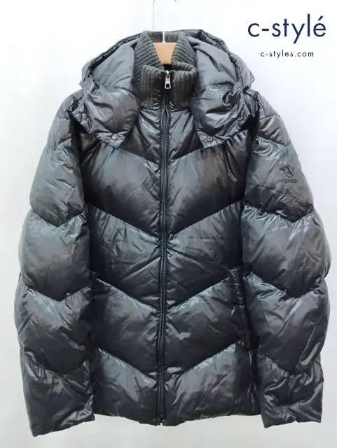AIGLE エーグル ダウンジャケット XL ブラック SOFILETA 8504-67423