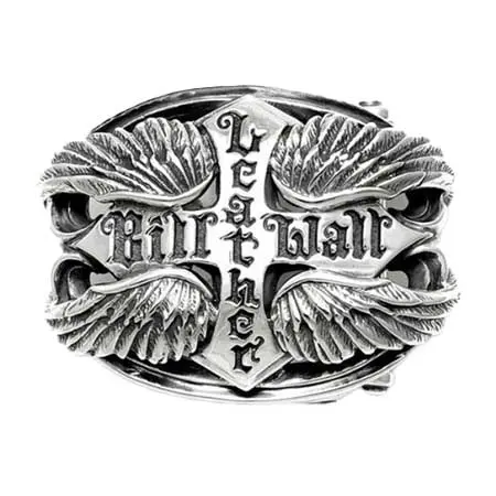 BILL WALL LEATHER (ビルウォールレザー) 翼のロゴ入りベルトバックル BB114