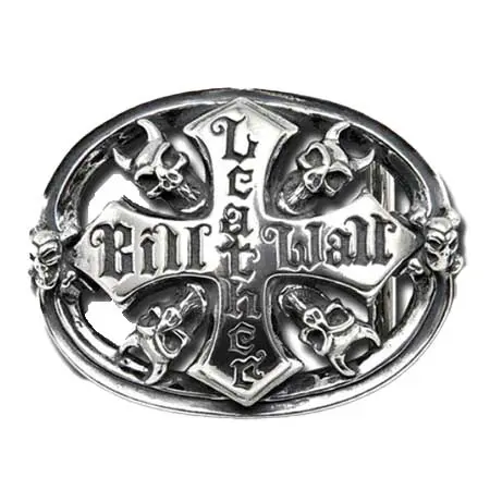 BILL WALL LEATHER (ビルウォールレザー) デーモンスカルBWLロゴベルトバックル BB110