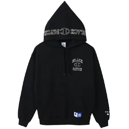 Champion(チャンピオン) チャンピオン × ブラックアイパッチ フーデッドスウェットシャツ