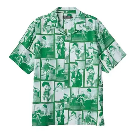 HYSTERIC GLAMOUR(ヒステリックグラマー) DENNIS MORRIS/SID 1977柄 オープンカラーシャツ 02261AH16